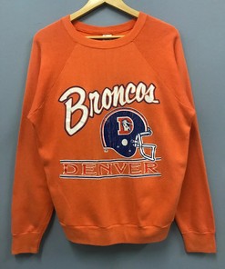80s Champion NCAA Denver Broncos Vintage Style Sweatshirt T-shirt, Football Gifts for Fans