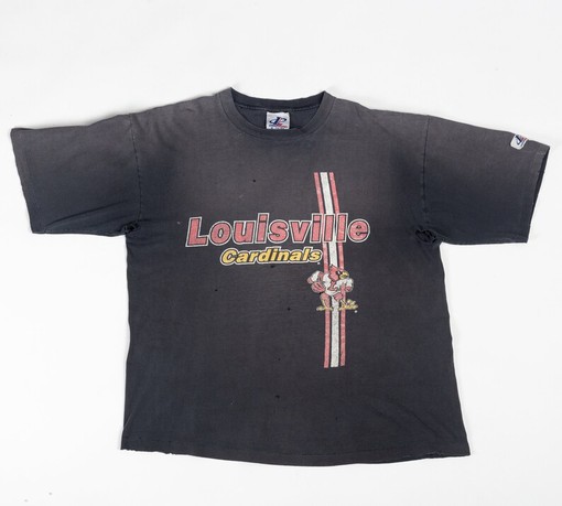 80s Vintage Louisville Cardinals College Football Graphic Sweatshirt