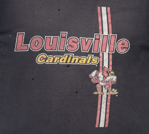 80s Vintage Louisville Cardinals College Football Graphic Sweatshirt - Image 2