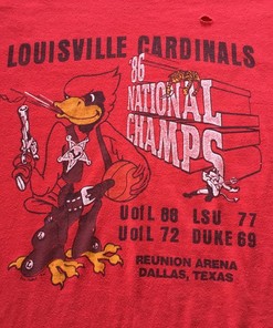 80s Vintage Louisville Cardinals College Ncaa T-Shirt