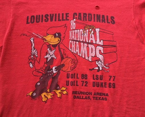 80s Vintage Louisville Cardinals College Ncaa T-Shirt