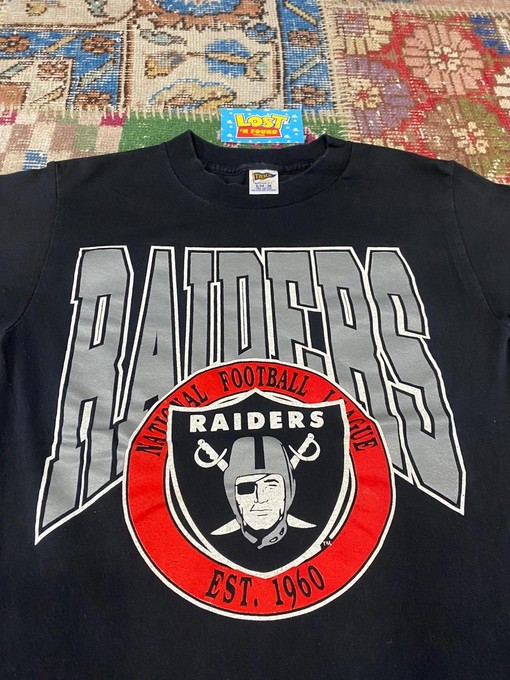 80s Vintage Style NFL Los Angeles Raiders Football Logo Sweatshirt T-Shirt, NFL Football Teams Gifts For Fans - Image 2