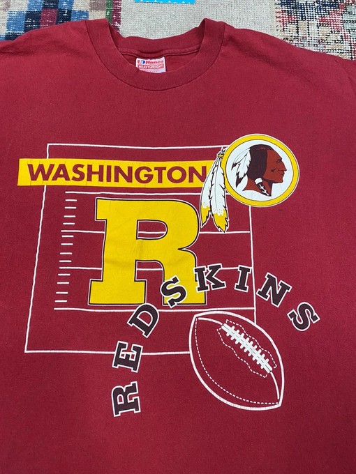 80s Was Redskins Football Field Logo Vintage Style NCAA Shirts Sweatshirt T-shirt - Image 2