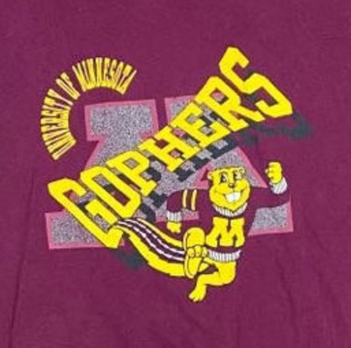80's and 90's Rare Vintage University Of Minnesota Golden Gophers NCAA Crewneck Sweatshirt Football, Great Collection - Image 2