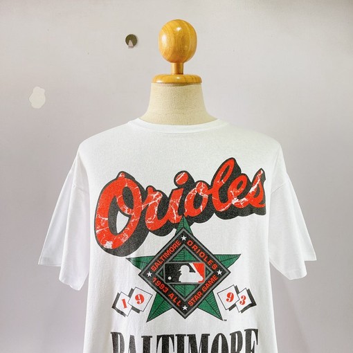 90S Baltimore Orioles MLB Baseball Tee for Vintage Style Fan Shirt - Image 2