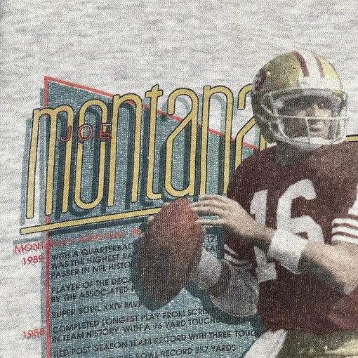 90S Joe Montana Story Games T-Shirt - Gift For NFL Fans - Image 2