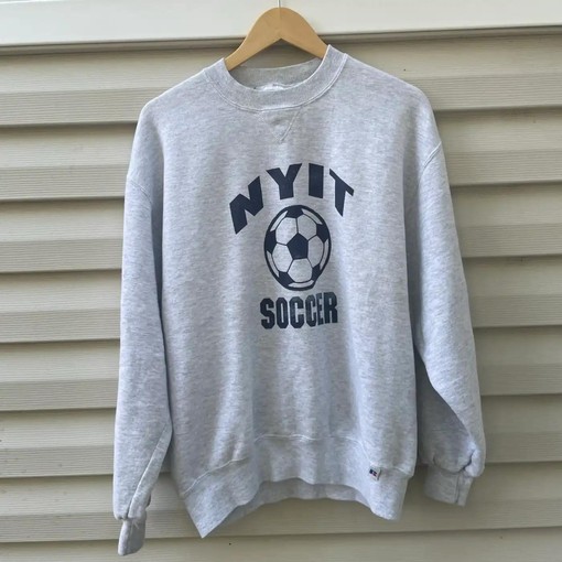 90S NYIT Soccer University American Sweatshirt - Gifts for NCAA Fans