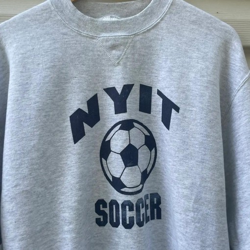 90S NYIT Soccer University American Sweatshirt - Gifts for NCAA Fans - Image 2