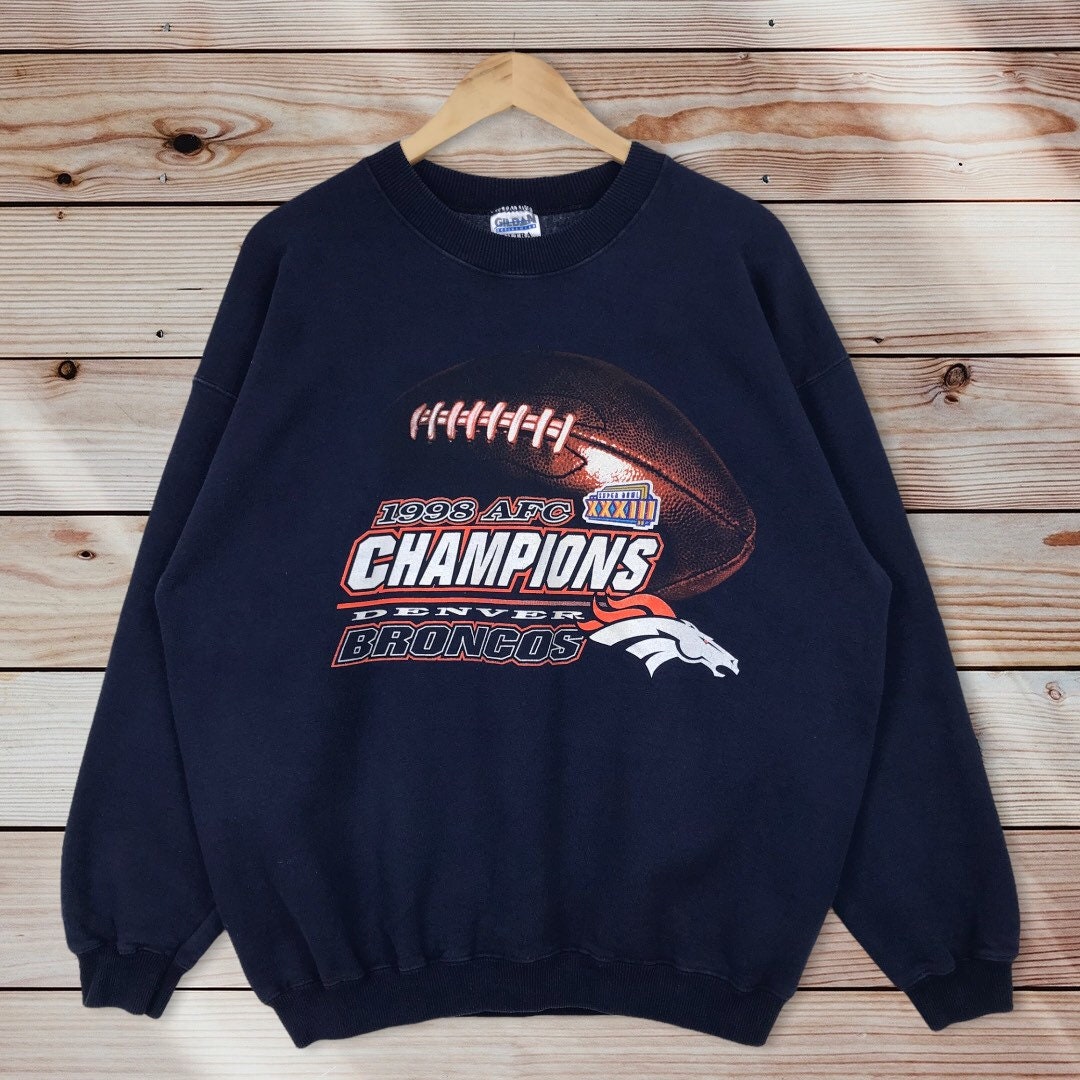 90s Afc Champions NFL Denver Broncos Hoodie Sweatshirt Pullover Lovers