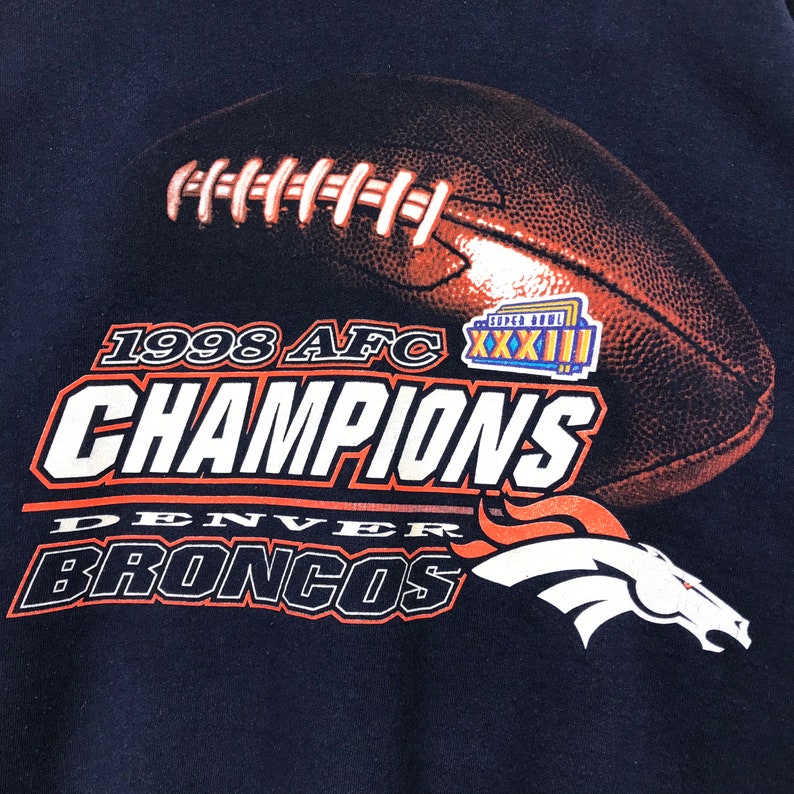 90s Afc Champions NFL Denver Broncos Hoodie Sweatshirt Pullover Lovers - Image 2