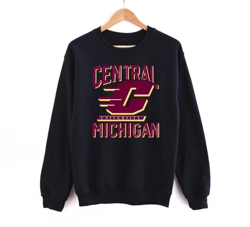 90s Central Michigan University CMU Sweatshirt Hoodie Shirt, Retro CMU Apparel with College Shirts for Women - Image 2