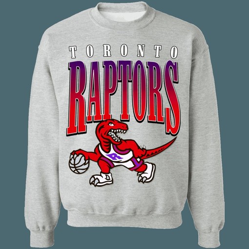 90's Dino Retro NBA Vintage Sweatshirt Hoodie Shirt for Toronto Raptors Fans