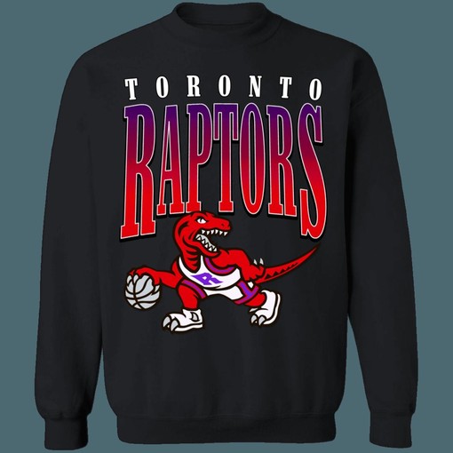 90's Dino Retro NBA Vintage Sweatshirt Hoodie Shirt for Toronto Raptors Fans - Image 2