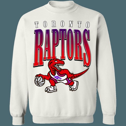 90's Dino Retro NBA Vintage Sweatshirt Hoodie Shirt for Toronto Raptors Fans - Image 3