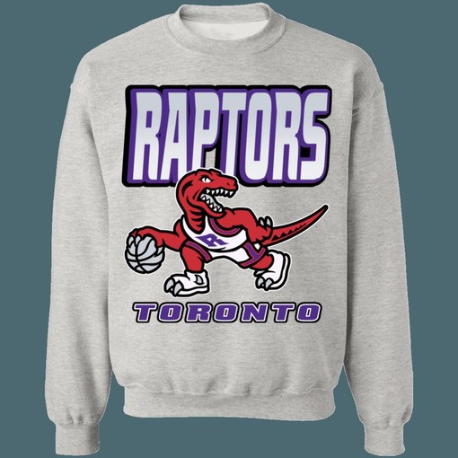 90's Dino Vintage NBA Sweatshirt Hoodie Shirt for Toronto Raptors Fans