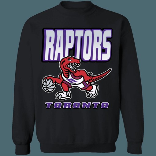 90's Dino Vintage NBA Sweatshirt Hoodie Shirt for Toronto Raptors Fans - Image 3