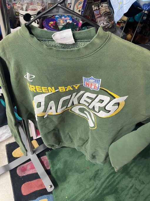 90s Green Bay Packers Logo Athletic Sweatshirt T-shirt -Vintage Style Retro NFL Shirts, Perfect Gift for Football Fans - Image 2
