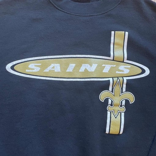 90s Logo Athletic Nola Saints Sweatshirt T-shirt - Vintage Style NFL Shirt, Join the Fans of NCAA Shirts - Image 2