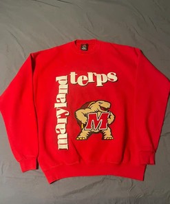 90s Maryland Terps Basketball UMD Sweatshirt Hoodie Football Game Day T-Shirt Lover - NCAA Shirts