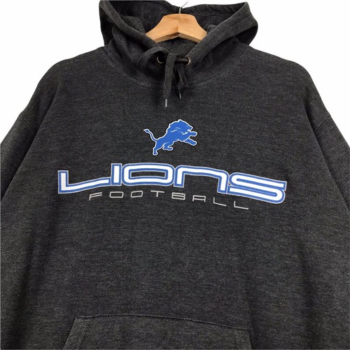 90s NFL Detroit Lions Football Pullover Hoodie Sweater Pullover Gift - Image 2