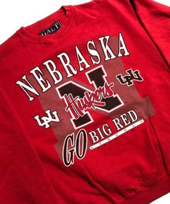 90s Nebraska Huskers Sweatshirt & Shirt - Retro NCAA Style for Fans