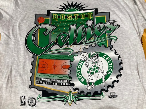 90s Vintage Boston Celtics Shirt, NBA Tee Sweatshirt Hoodie, Deadstock w/Tags - Unisex NBA Memorabilia