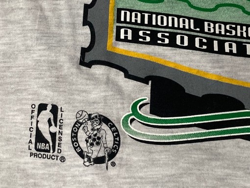 90s Vintage Boston Celtics Shirt, NBA Tee Sweatshirt Hoodie, Deadstock w/Tags - Unisex NBA Memorabilia - Image 3