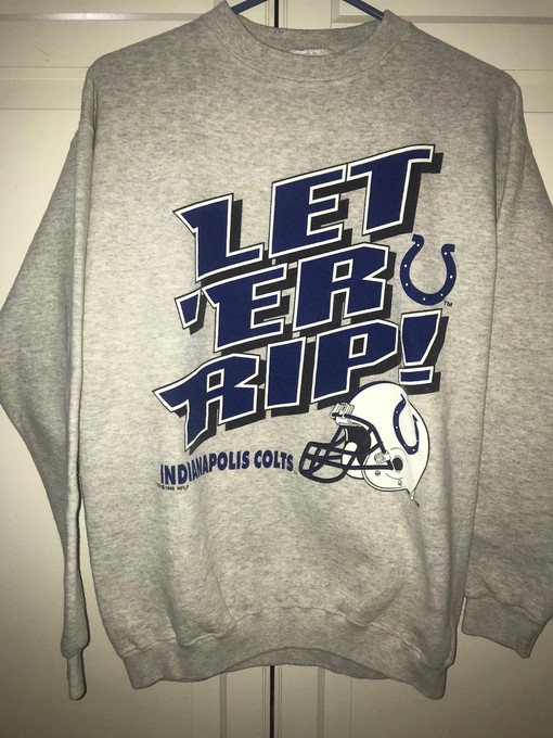 95 Indianapolis Colts Logo Athletic Sweatshirt T-shirt - Vintage Style NFL Shirt, Perfect Gift for NFL Fans