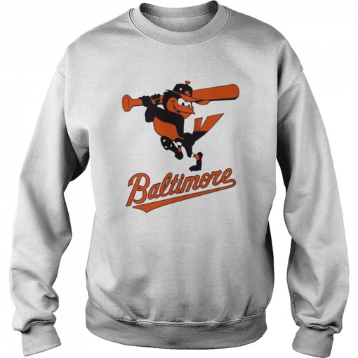 A League Of Their Own Baltimore Orioles O'S Retro NCAA Baseball T-Shirt - Image 2