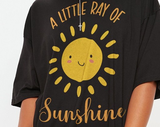 A Little Ray of Sunshine Unisex Tees with Shirts With Sayings Quote, Funny Women T-Shirt and Summer Tee - Image 2