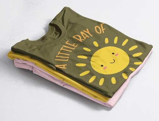 A Little Ray of Sunshine Unisex Tees with Shirts With Sayings Quote, Funny Women T-Shirt and Summer Tee - Image 4
