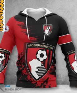 AFC Bournemouth All Over Print 3D Hoodie - Ideal for Football Fans