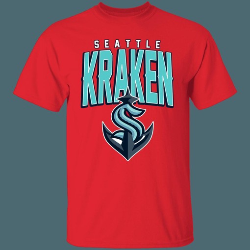 ANCHOR Seattle Kraken Retro NHL T-Shirt Sweatshirt Hoodie - Image 3