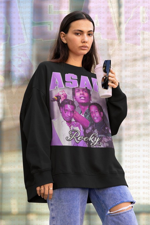 ASAP ROCKY Vintage Sweater - Funny Movie Shirts for Hip-Hop Fans