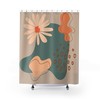 Abstract Boho Art Shower Curtain for MCM Bathroom