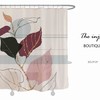 Abstract Colorful Leaves Flower Shower Curtain - Abstract and Modern Bathroom Decor