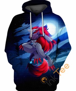 Abstract Hoodie Walking In The Moonlight 3D Printed All Over Custom