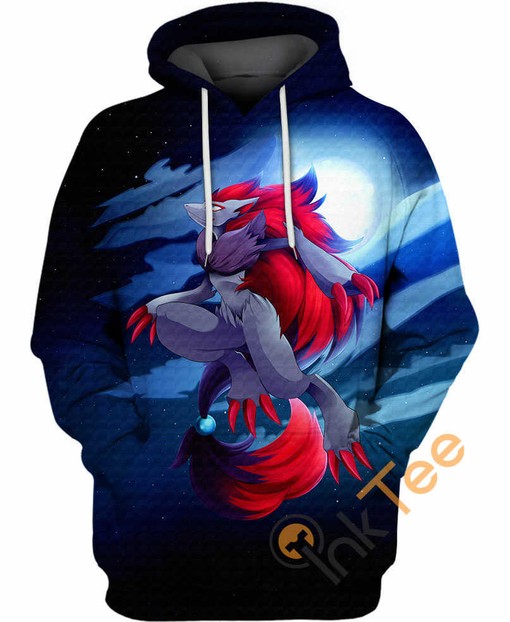 Abstract Hoodie Walking In The Moonlight 3D Printed All Over Custom
