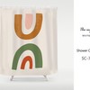 Abstract Rainbow Shower Curtain - Nordic Style Waterproof with Custom Sizes Available