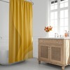 Abstract Yellow Ombre Shower Curtain with Scandinavian Design - Eco-Friendly and Waterproof