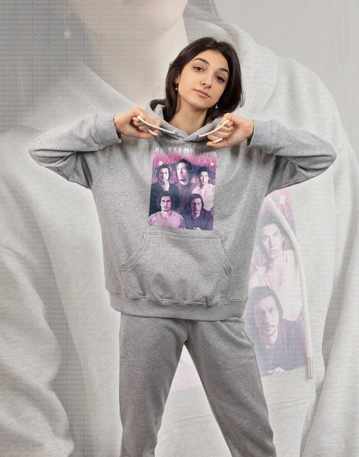 Adam Driver Homage T-Shirt, Vintage 90s Sweater with Ben Solo and Rey, Daisy Ridley Movie Tee - Image 2