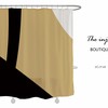 Add Elegance to Your Bathroom with Disney Khaki Black Shower Curtain and Its Simple Design