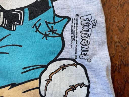 Add This Vintage 90s MLB Baltimore Orioles Flintstones Cartoon T-Shirt to Your Collection, Vintage NCAA Shirts - Image 2