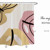 Add a Pop of Color to Your Bathroom with Inch Colorful Leaves Waterproof Shower Curtain with Hooks