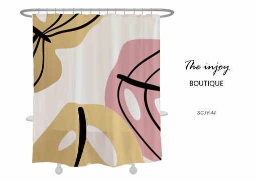 Add a Pop of Color to Your Bathroom with Inch Colorful Leaves Waterproof Shower Curtain with Hooks