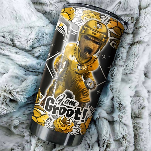 Add to Your Collection with This I Am Groot Pittsburgh Penguins NHL Tumbler