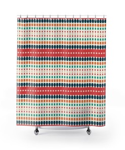 Adds a Touch of Artistic Elegance with Boho Shower Curtain for College Dorm and Bathroom Decor