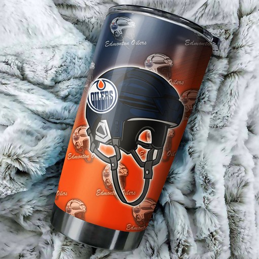 Adorable Dog Design Edmonton Oilers NHL Tumbler for Fans - Image 2