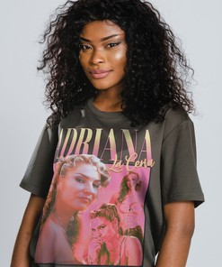 Adriana La Cerva Homage Vintage Tshirt with Made Man Mafia Wise Guy American Crime Series Quote, Retro 90s Style T-Shirt