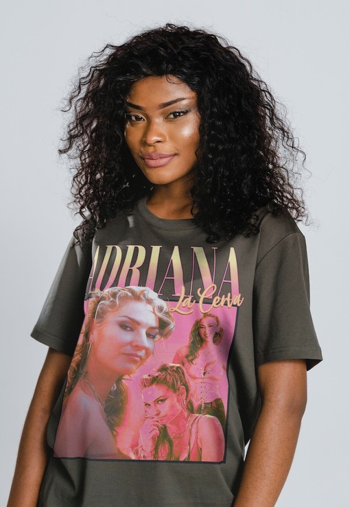 Adriana La Cerva Homage Vintage Tshirt with Made Man Mafia Wise Guy American Crime Series Quote, Retro 90s Style T-Shirt